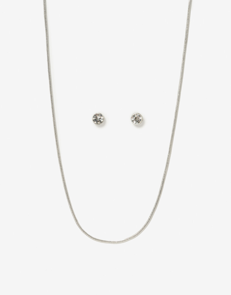 Bijouterie Set Metal Set De Bijouterie - Plateado Rodio