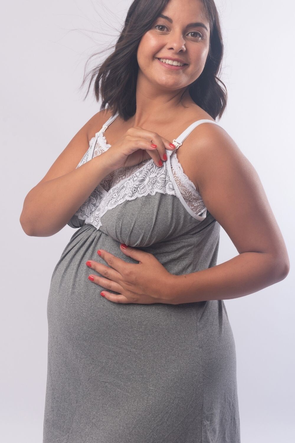 Camison Maternal Vale Gris