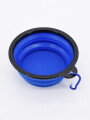 PLATO PLEGABLE PARA MASCOTA AZUL