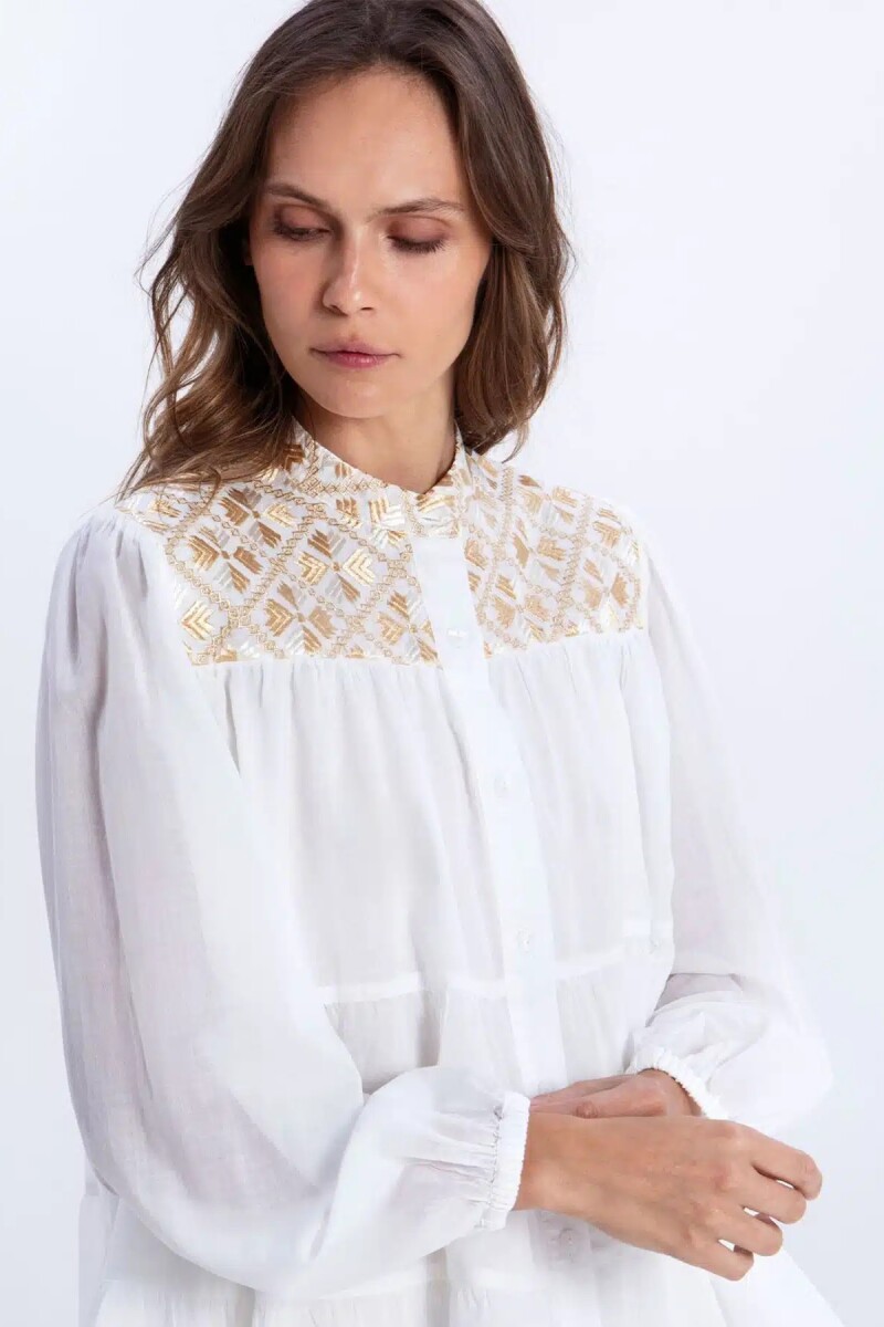 CAMISA FLAKES VOLADOS Blanco