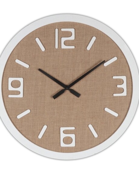 RELOJ DE PARED MDF 60X60X4CM CENTRO MARRON RELOJ DE PARED MDF 60X60X4CM CENTRO MARRON