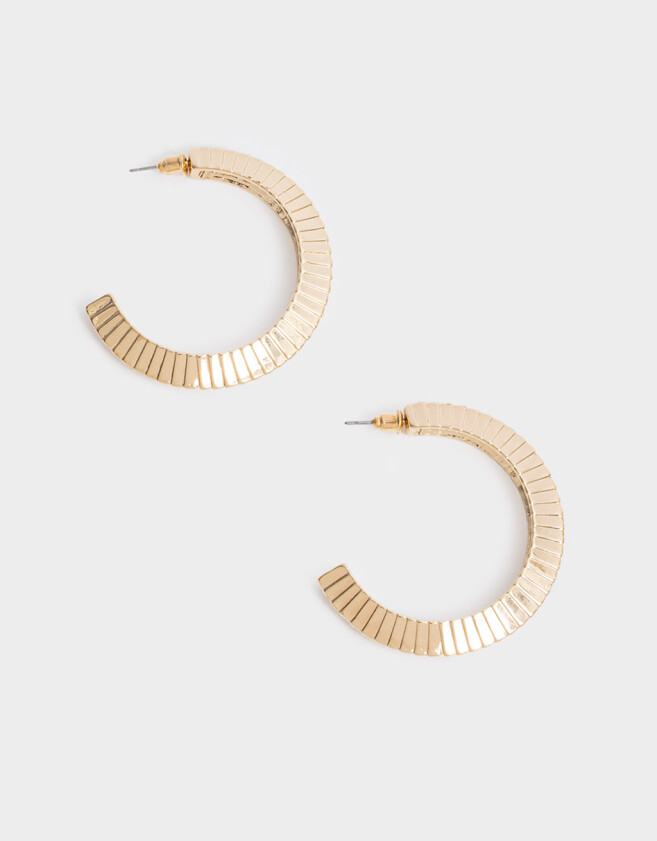 Aros Argollas Limited Edition Aros Argollas De Metal - Dorado