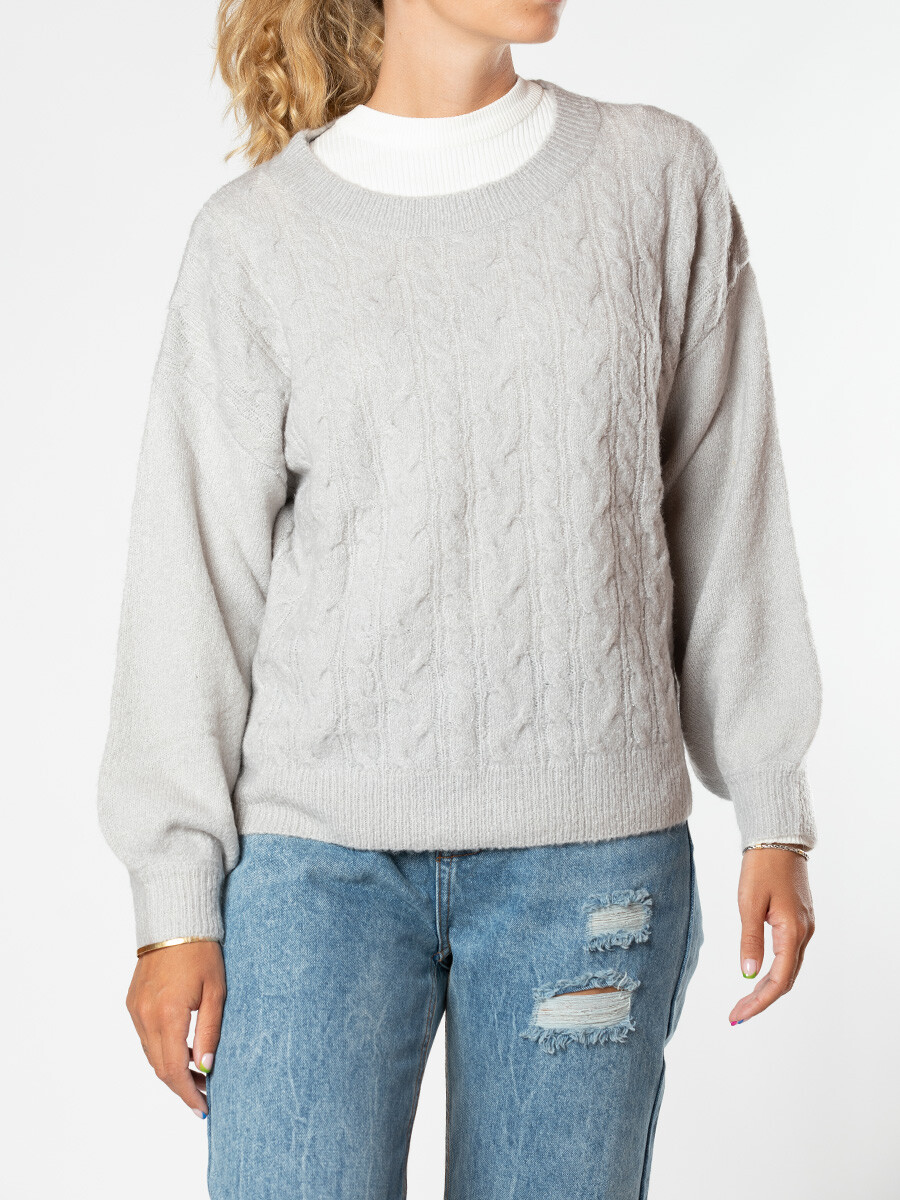 SWEATER NICKI RUSTY - Gris Claro 