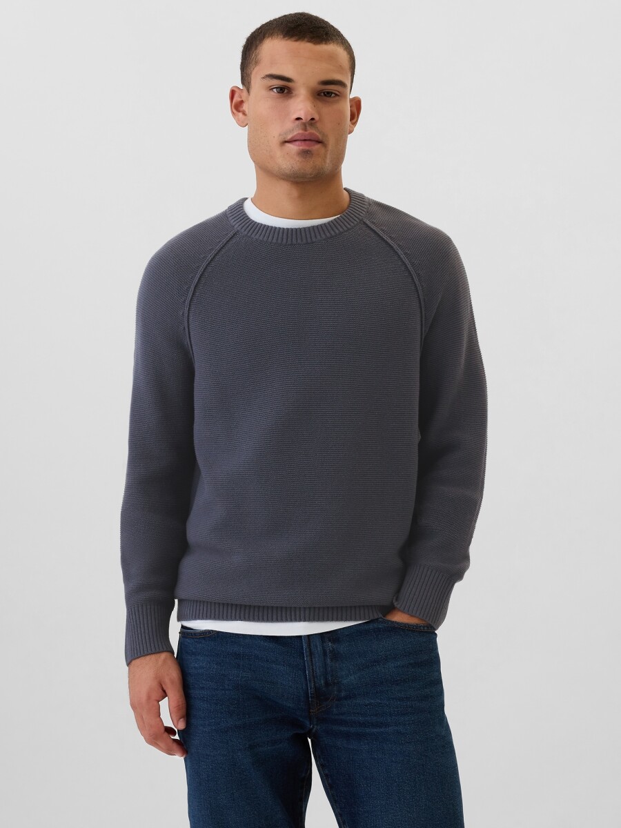 Buzo Raglan Hombre - Deep Sailor Blue Spcdy 
