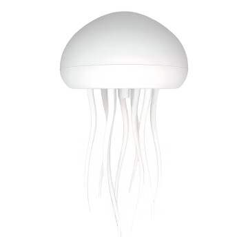 Lampara Medusa Veladora C/ Movimiento Led Colores Recargable Color Blanco