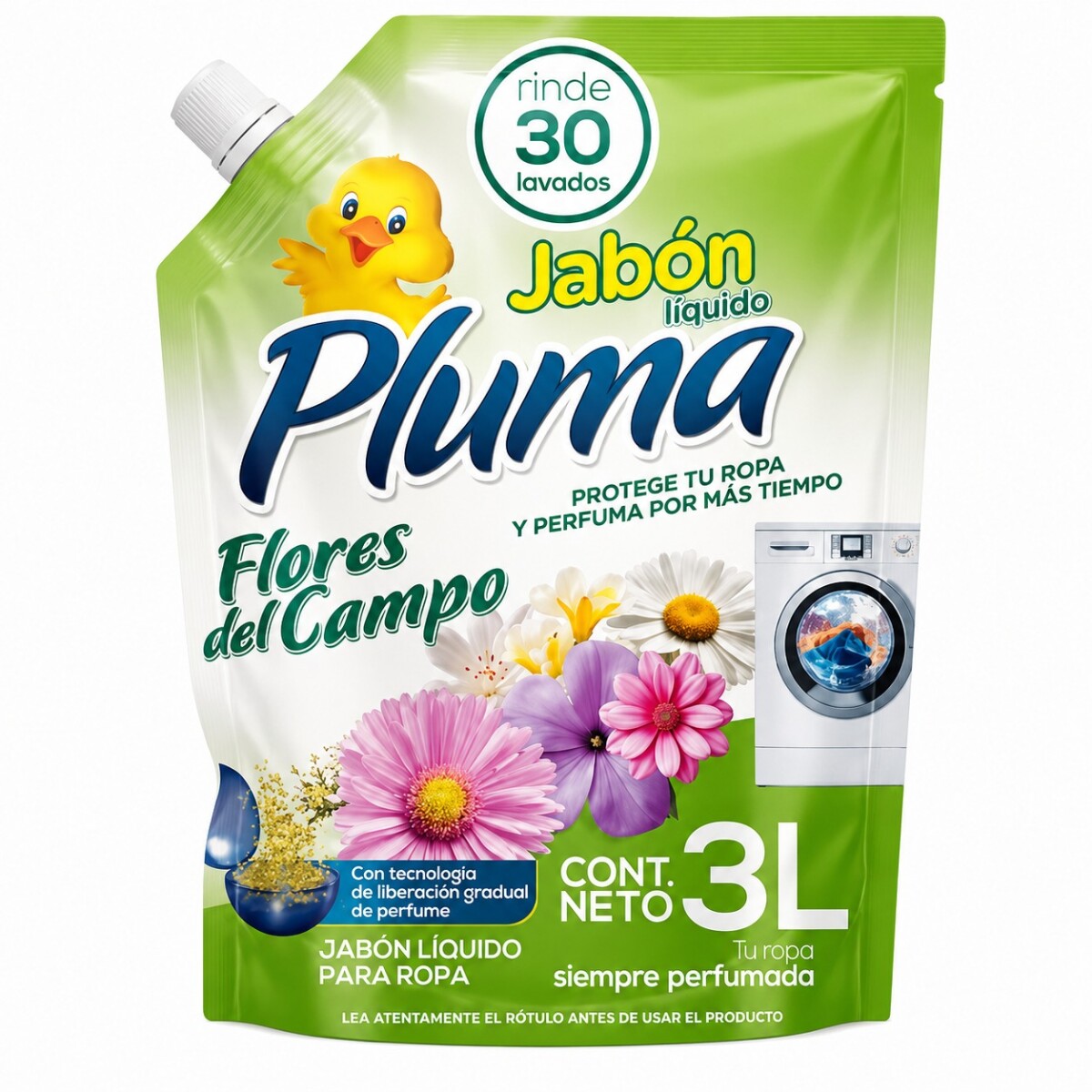 JABON LIQUIDO PLUMA FLORES DEL CAMPO DOYPACK 3LTS 