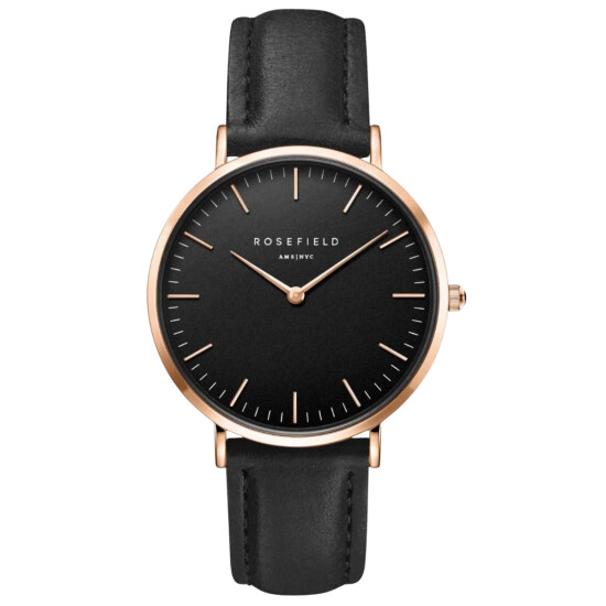 Reloj ROSEFIELD BBBR-B11 The Bowery Cuero Negro 0