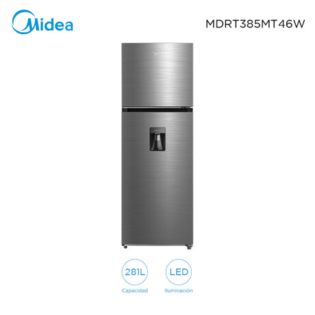 Heladera Midea MDRT385MTR46W con Dispensador 281 Litros Inox