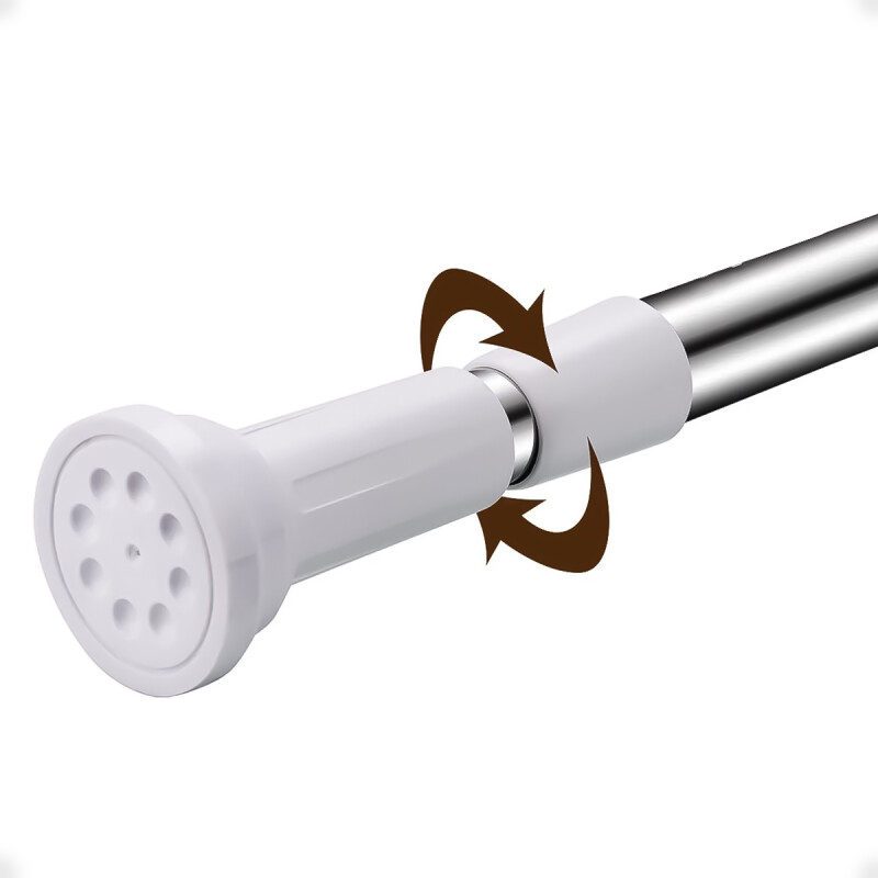Barrote Palo Extensible para Cortina de Baño 110-197 CM de Acero Inoxidable Barrote Palo Extensible para Cortina de Baño 110-197 CM de Acero Inoxidable