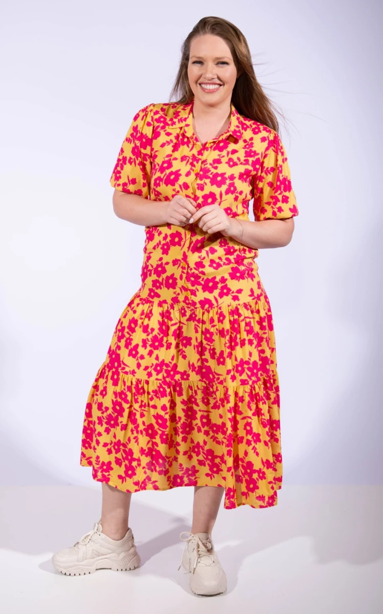 Vestido Evangelina - Mostaza 