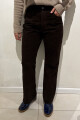 Leather Pant Chocolate gamuza