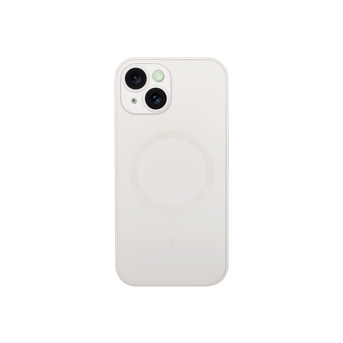 Protector para iPhone 15 color blanco con MagSafe 