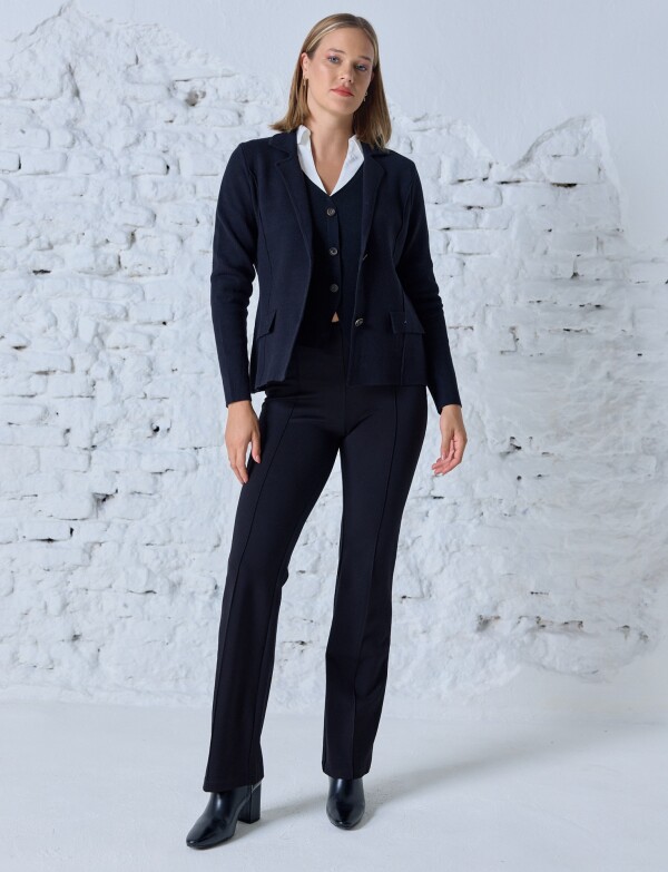 Cardigan Solapa NEGRO