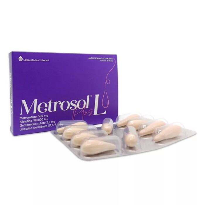 METROSOL PLUS L OVULOS X 10 CJ única