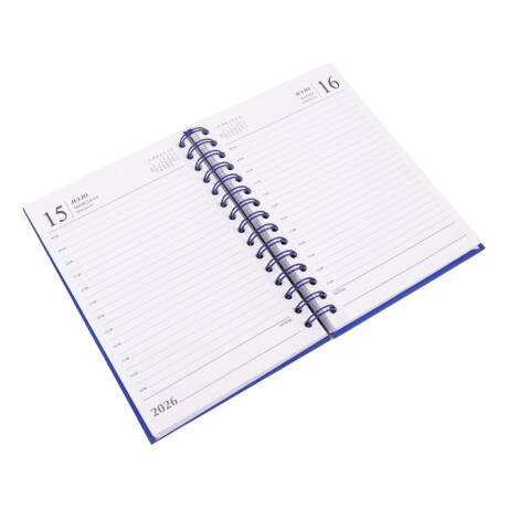 Agenda 2026 tapa dura con espiral y letra tornasolada Agenda 2026 tapa dura con espiral y letra tornasolada