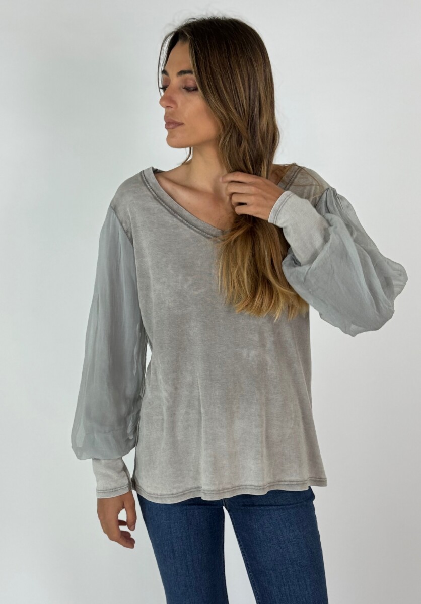 BLUSA DERYA - GRIS 