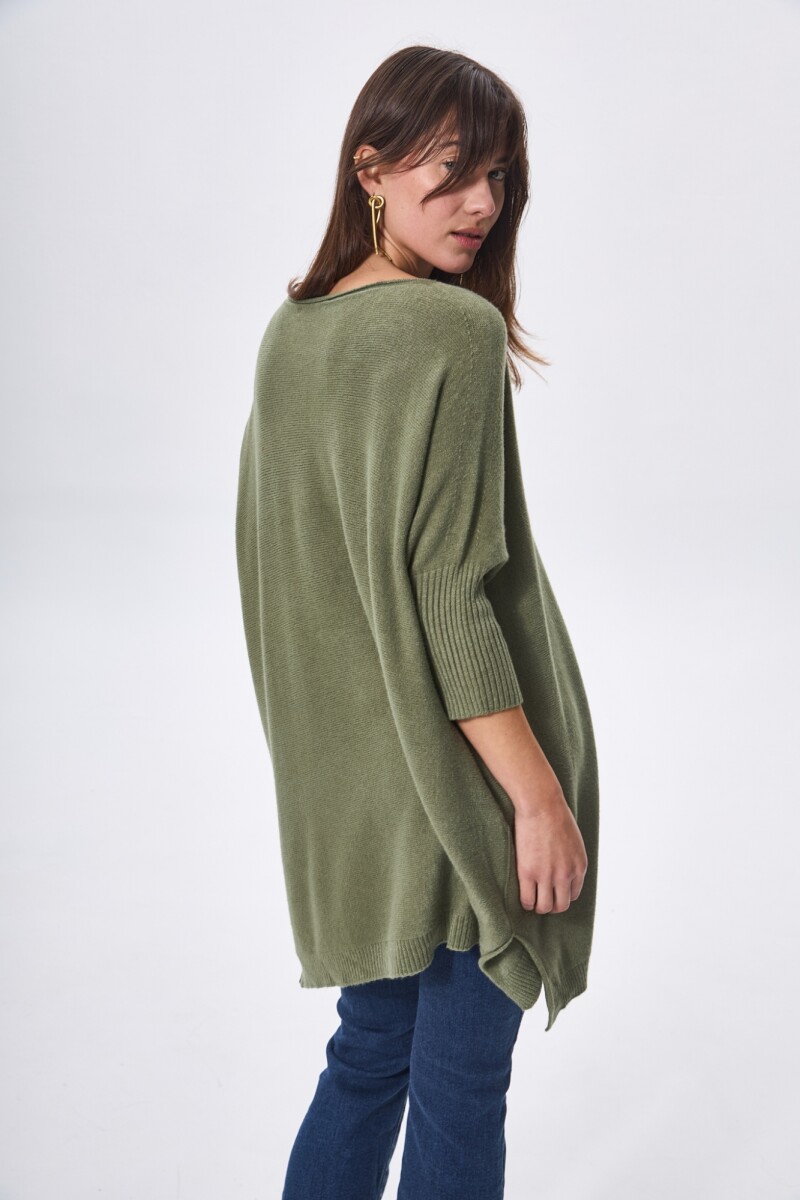 Sweater Orquidea Verde Oliva