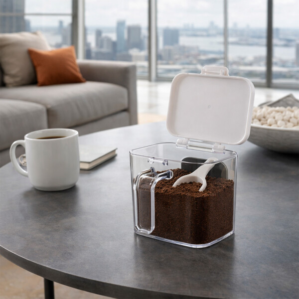 Especiero Salero Pimentero Magnético Frasco Contenedor 410ml Blanco L