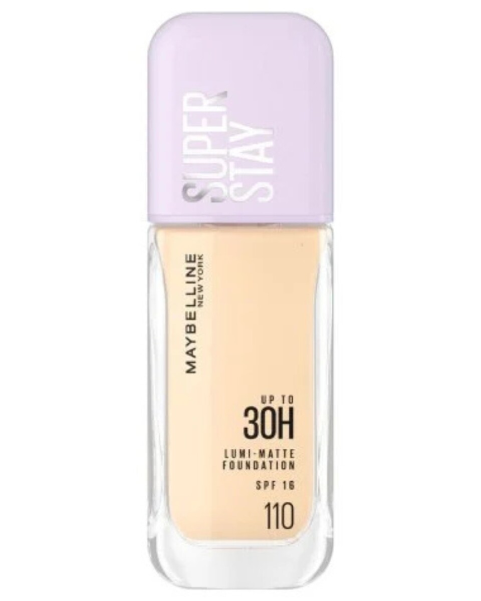 Maybelline Base Super Stay Lumi-Matte Nº110 | Base de Maquillaje de Larga Duración y Tono Natural
