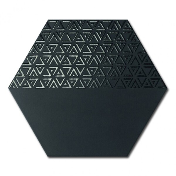 PORCELANATO OPAL DECO BLACK "A" 28.5X33 CM Porcelanato Opal Deco Black "a" 28.5x33 Cm