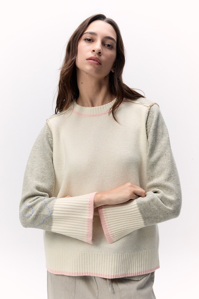 Sweater Senderos - Crudo 