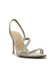 Sandalia Taco Alto Fino Plata U