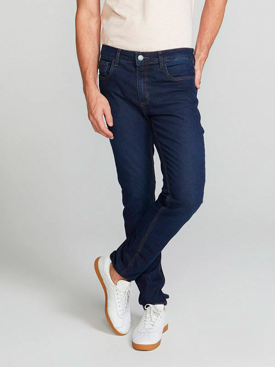 PANTALÓN DE JEAN MASCULINO CON ELASTANO - AZUL 