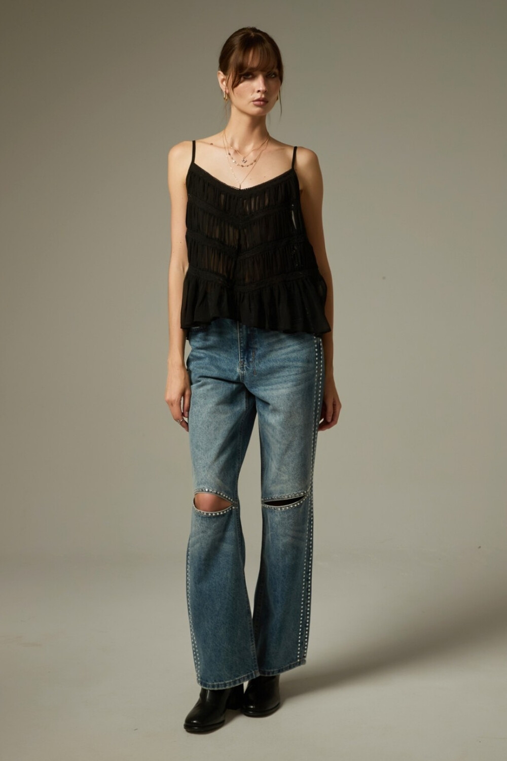Musculosa Jata Negro