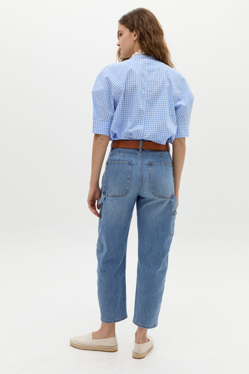 Pantalón Ámbar en Denim Washed Indigo