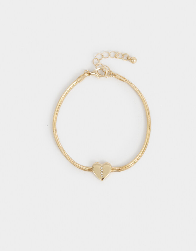 Pulseras Flexibles De inicial Pulsera Flexible De Inicial "i" - Dorado