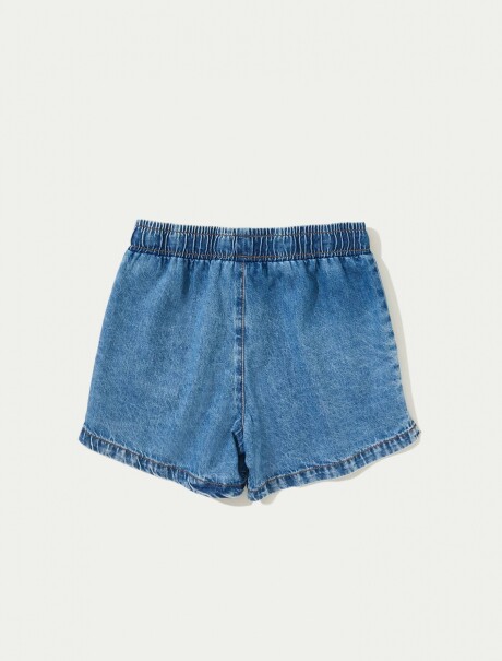 SHORT INFANTIL CON CORDÓN AZUL