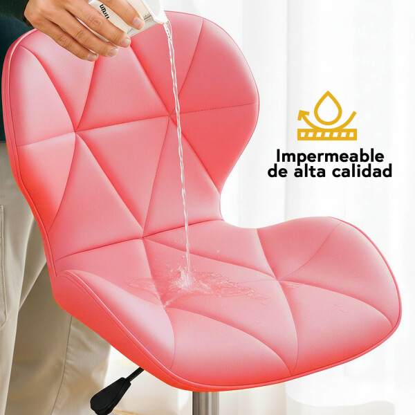 Silla Oficina Imback Escritorio Ergonomica Cuero Sintético IMBACK Color Rosa Silla Oficina Imback Escritorio Ergonomica Cuero Sintético IMBACK Color Rosa
