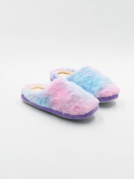 PANTUFLA UNICORN CELESTE