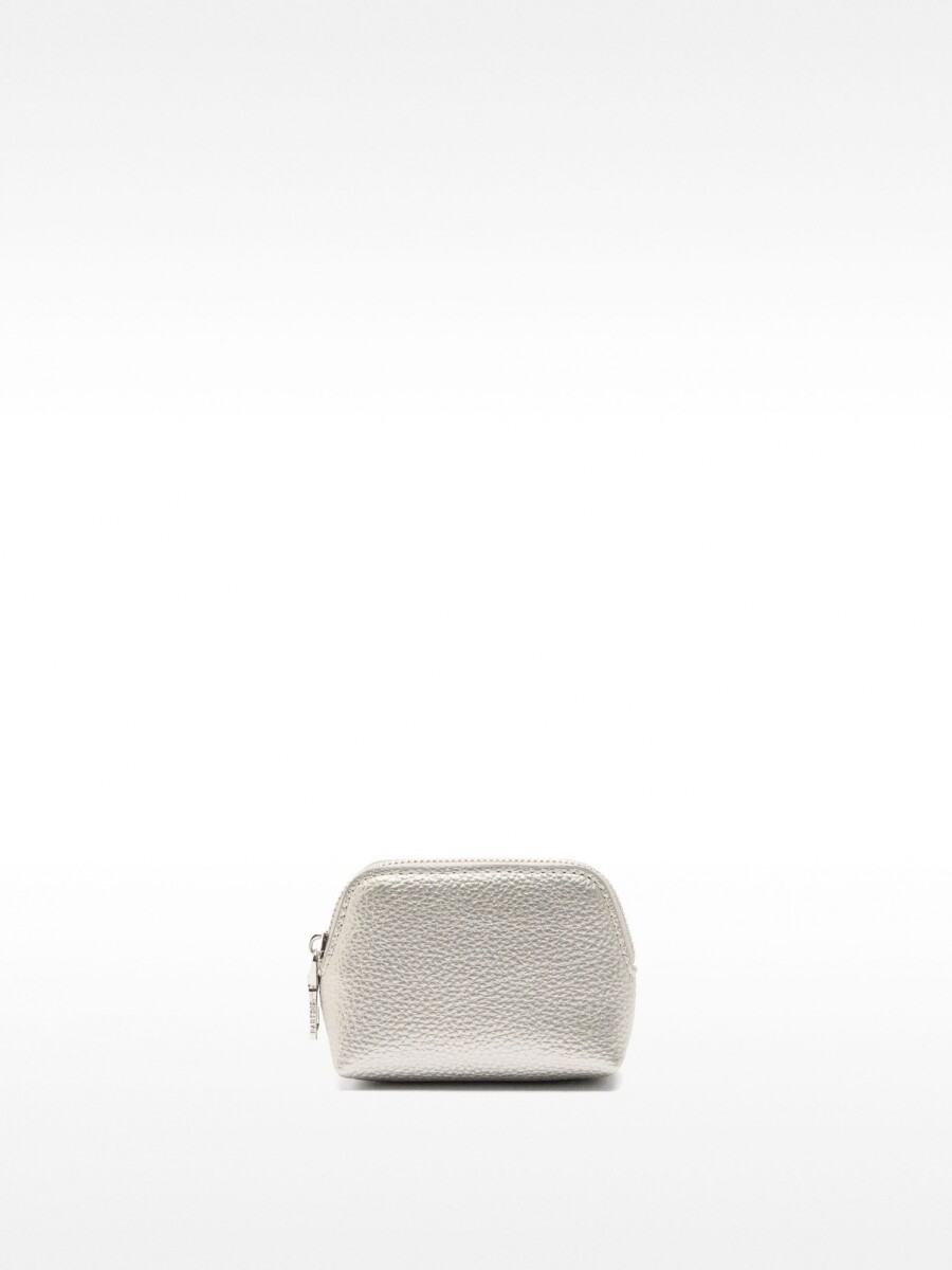 Monedero Liso plateado