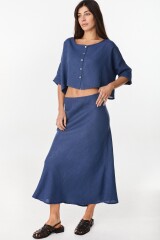 Camisa Fold Azul Marino