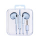 Auriculares de cable celeste