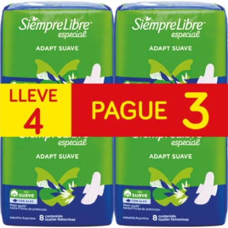 Siempre Libre Especial Adapt Suave 4x3 Siempre Libre Especial Adapt Suave 4x3