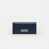 Billetera Mia en cuero graneado Marine Blue