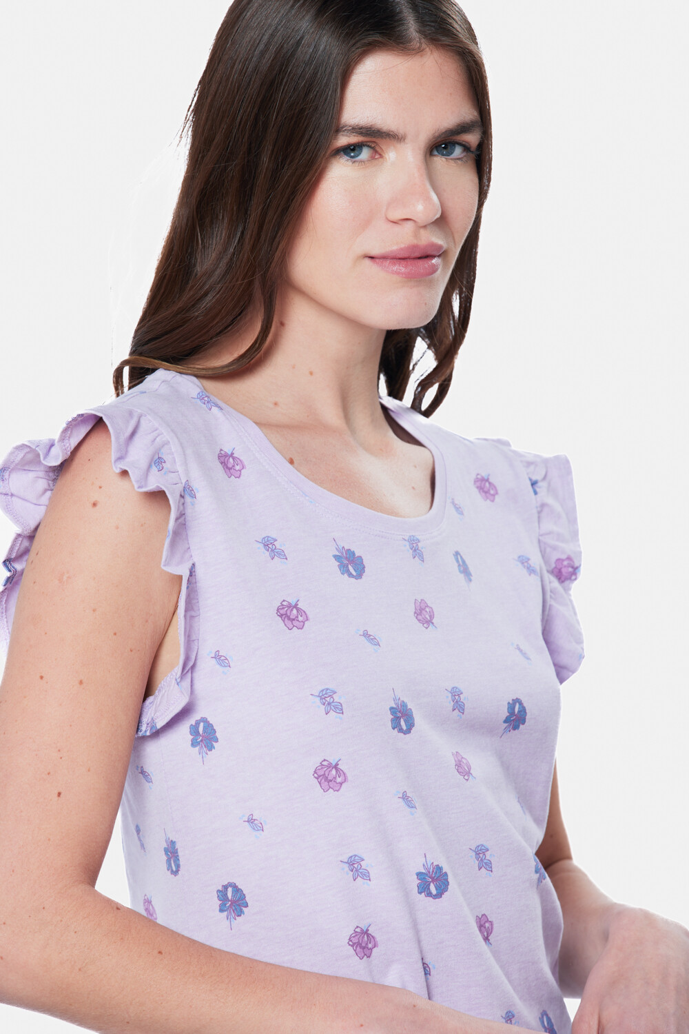 REMERA ESTAMPADA Lila