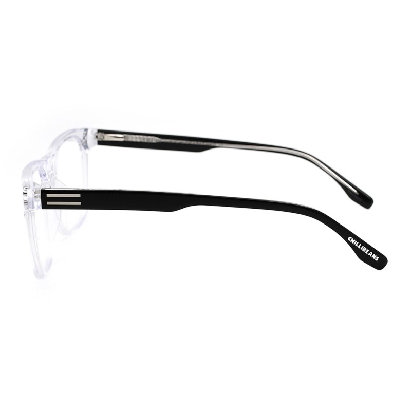 Armazón Chilli Beans Ubatuba más intercambiables de Sol Transparente - Negro