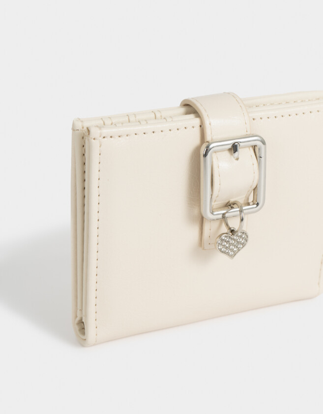 Billetera Billetera Snap Crudo - Blanco Crudo