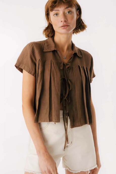Camisa Enya Chocolate