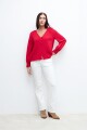 Blusa fantasía rojo