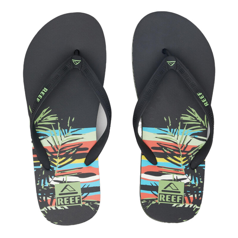 Ojotas Reef Seaside Prints Retro Horizon - Negro Ojotas Reef Seaside Prints Retro Horizon - Negro