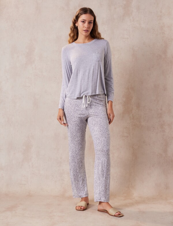 Pijama Con Pantalón GRIS/MULTI