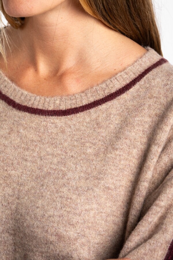 Sweater Combinado Mocha