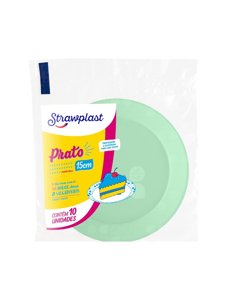 PLATOS REDONDOS 15cm verde