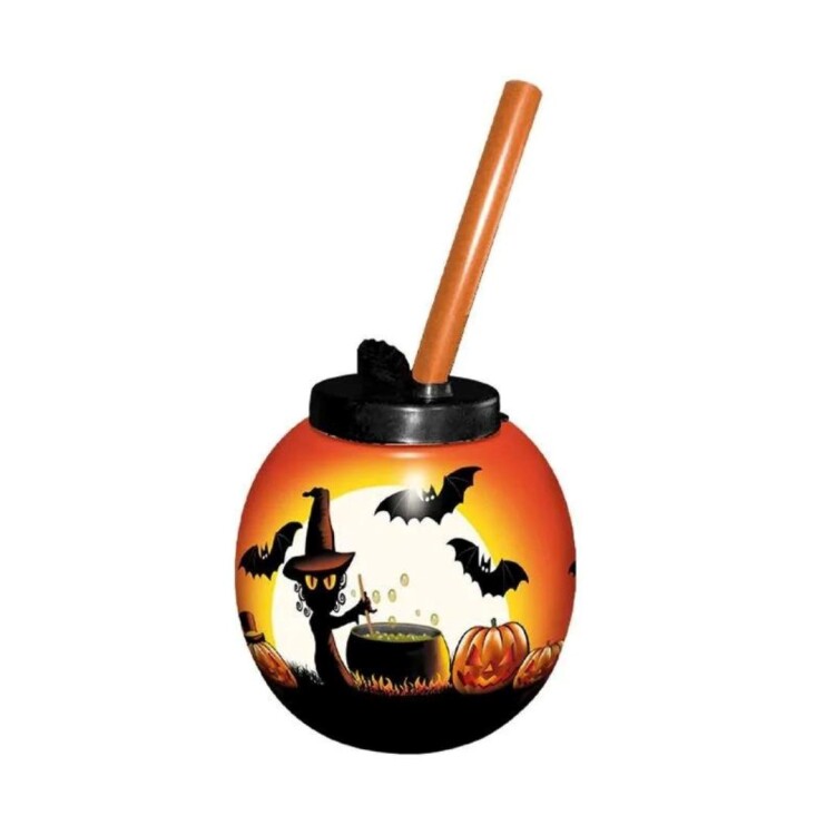VASO REDONDO HALLOWEEN MURC 0,3 LT Sin color