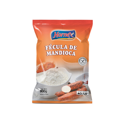 Fecula de mandioca Hornex 800g Fecula Mandioca Hornex 800g