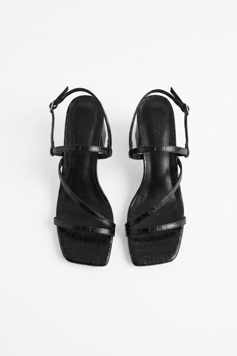 Sandalia crocco negro